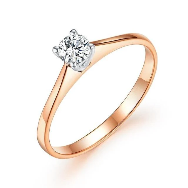 10K Solitaire Engagement Ring 4mm Moissanite - Image 11