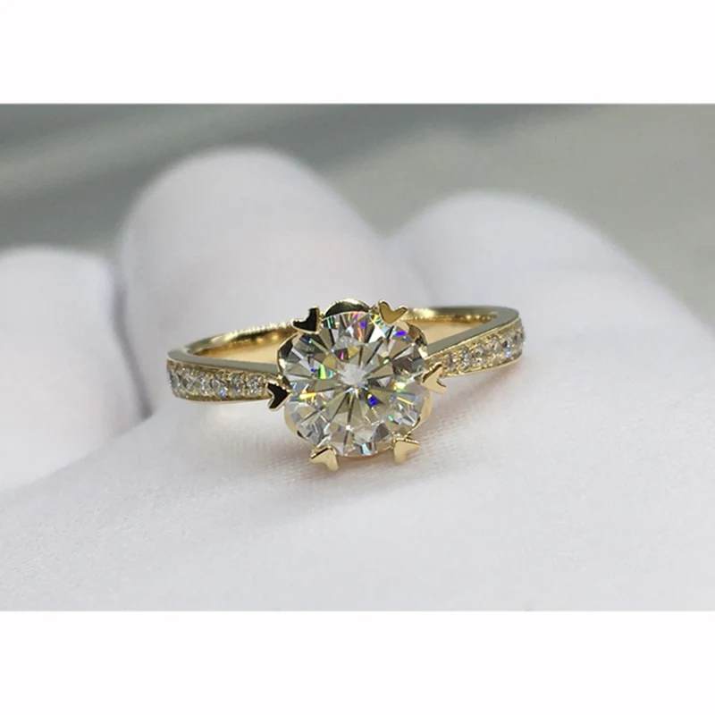 Snowflake Engagement Anniversary Ring in 14K Gold - Pre Order 3-4 weeks - Image 4