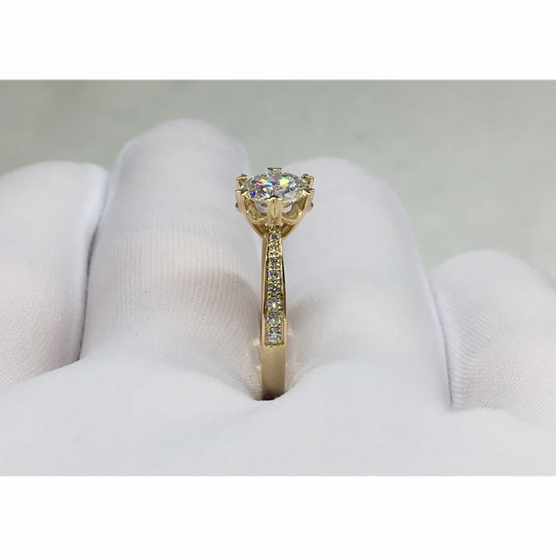 Snowflake Engagement Anniversary Ring in 14K Gold - Pre Order 3-4 weeks - Image 9