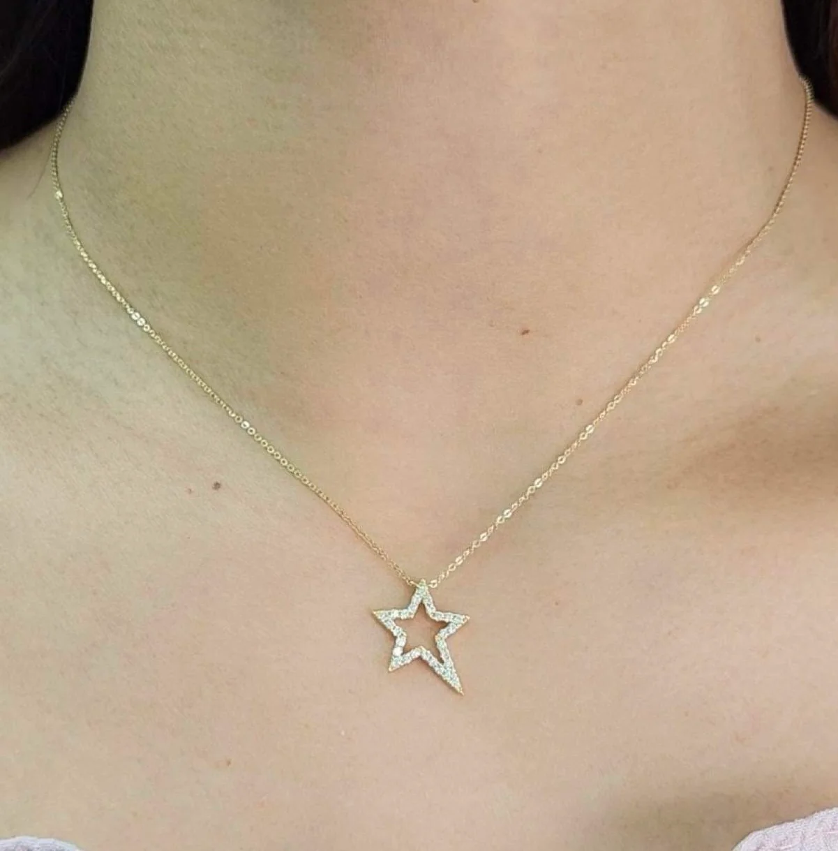 .20ct Star Diamond Necklace 14K Gold - Image 2