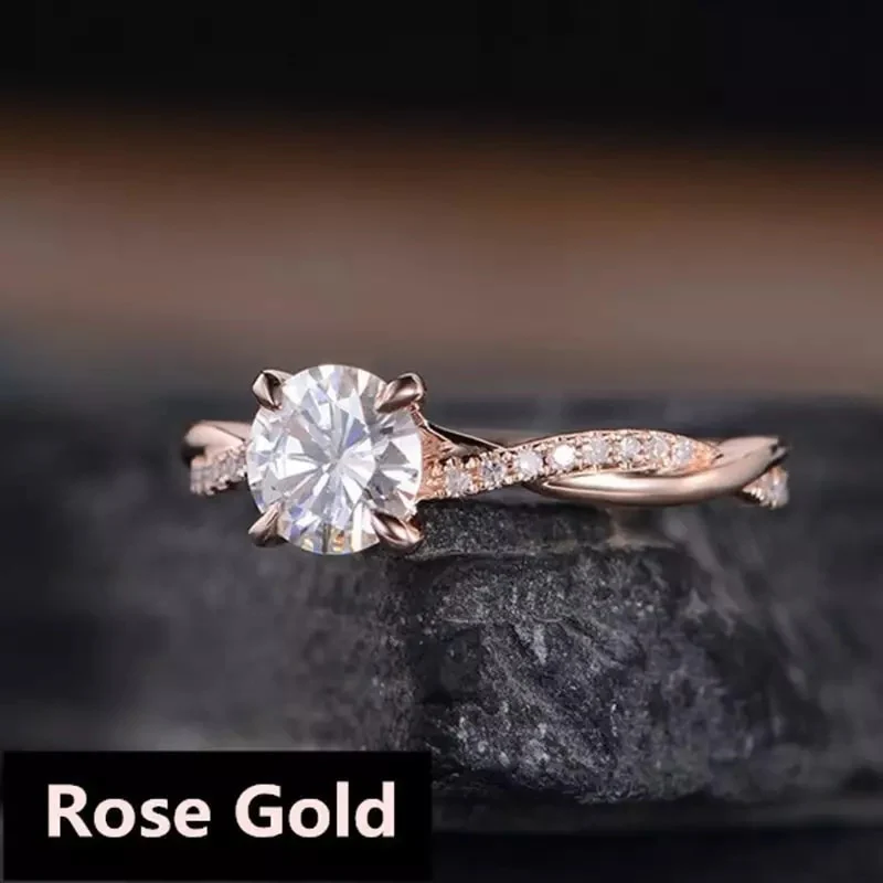 .20ct Diamond Intertwined Engagement Ring, 18K Gold, Ladies’ Ring, Anniversary or Birthday Gift - Image 5