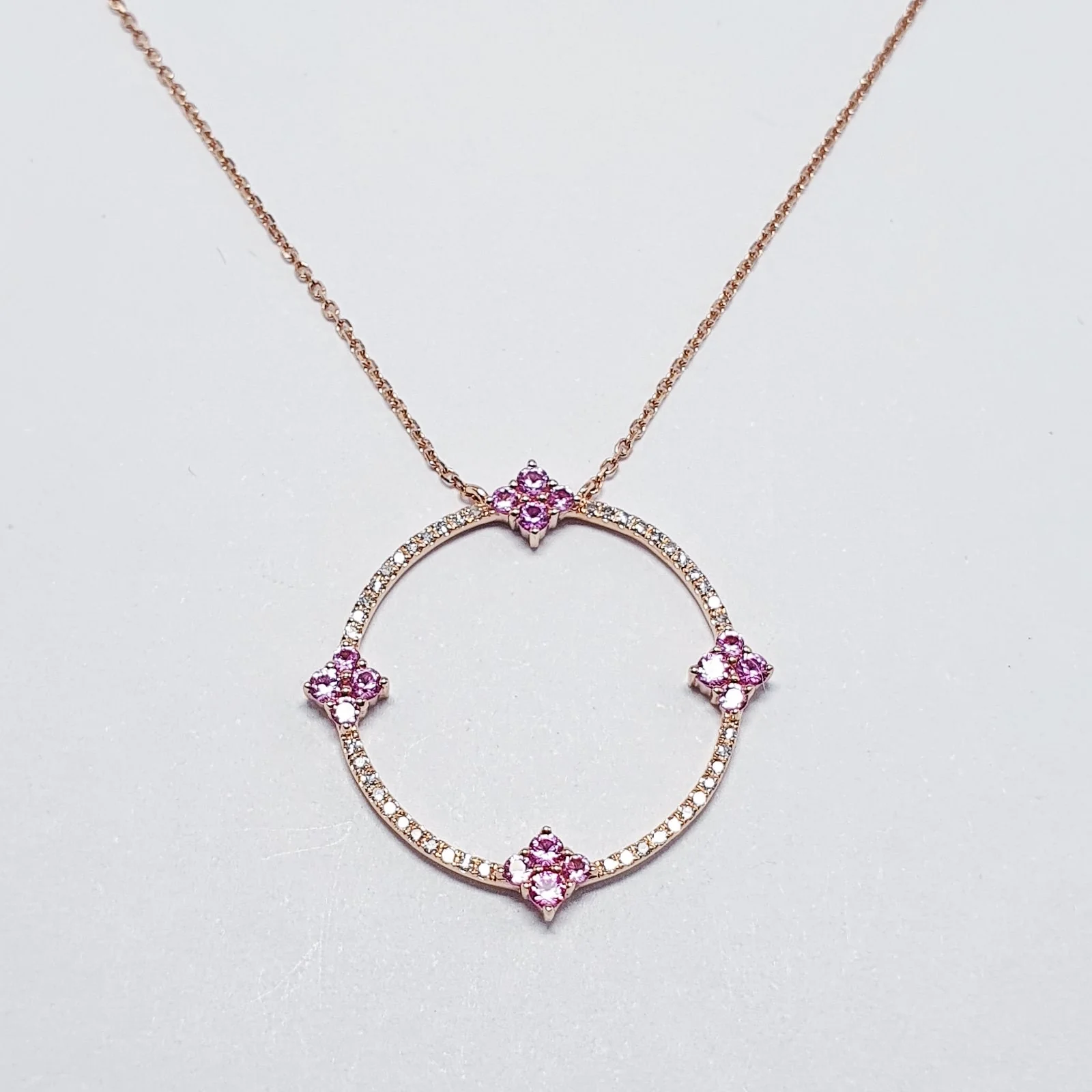 .51ctw Diamond Round Necklace 14K Gold