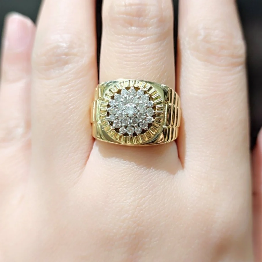.70 CT Rolex Diamond Men’s Ring - Image 2