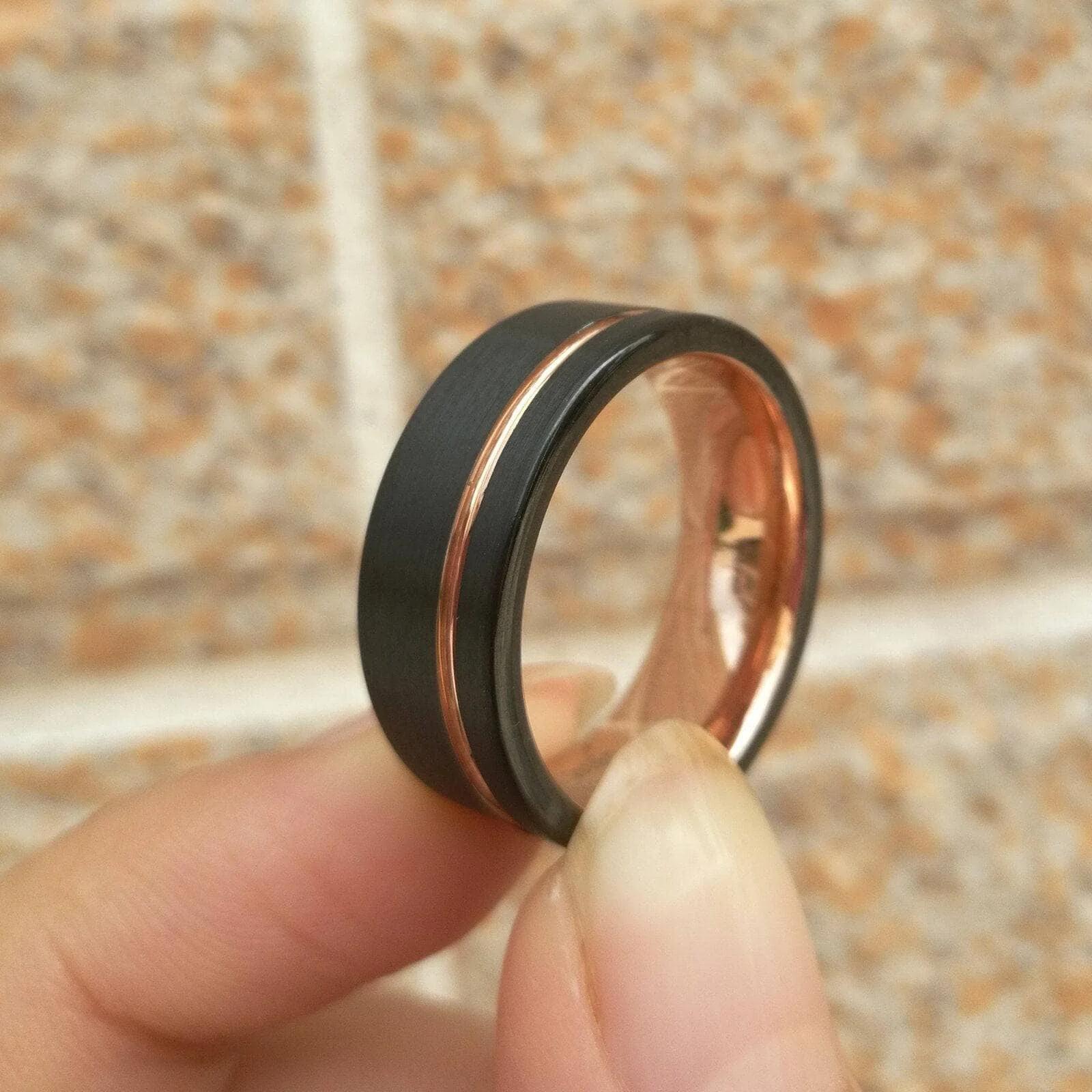 Custom Enamel Wedding Rings