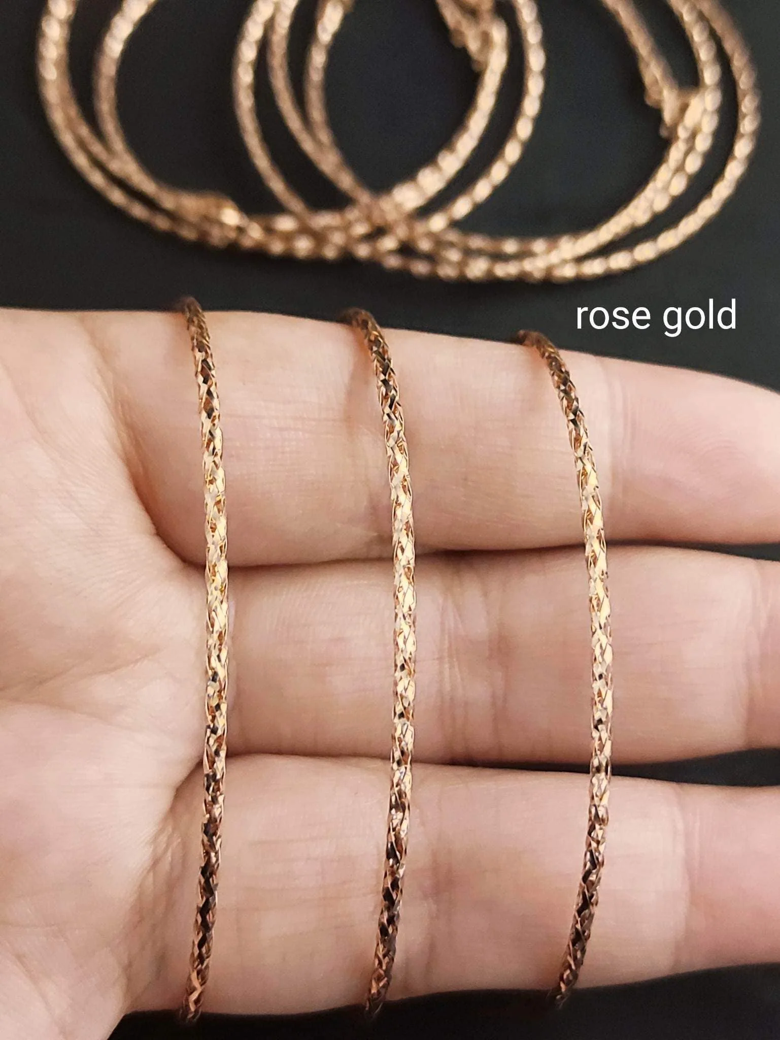 Dainty Soft Bangle Yellow/White/Rose Gold - Image 3
