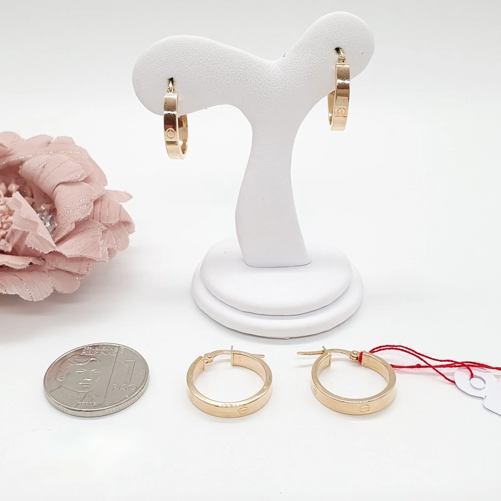 Hoop Earrings 18K Gold - Image 2