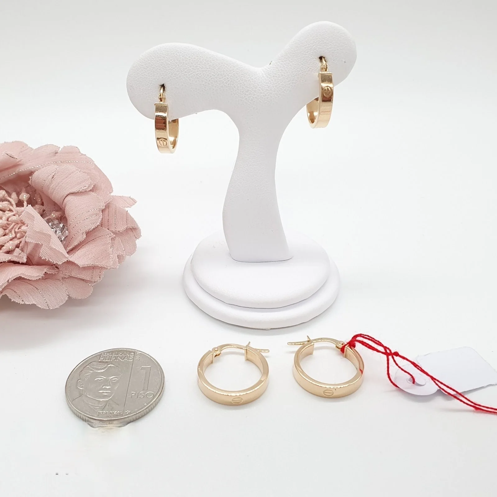 Hoop Earrings 18K Gold - Image 2