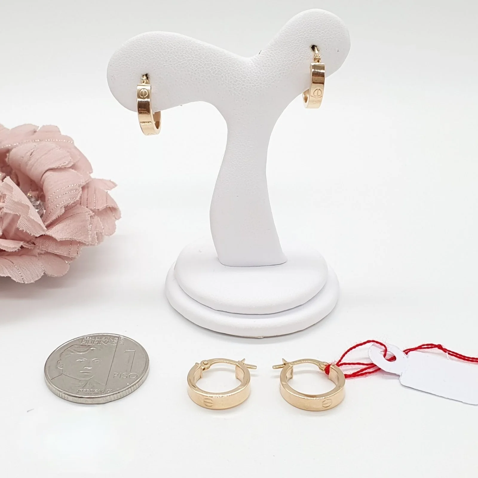 Hoop Earrings 18K Gold - Image 3