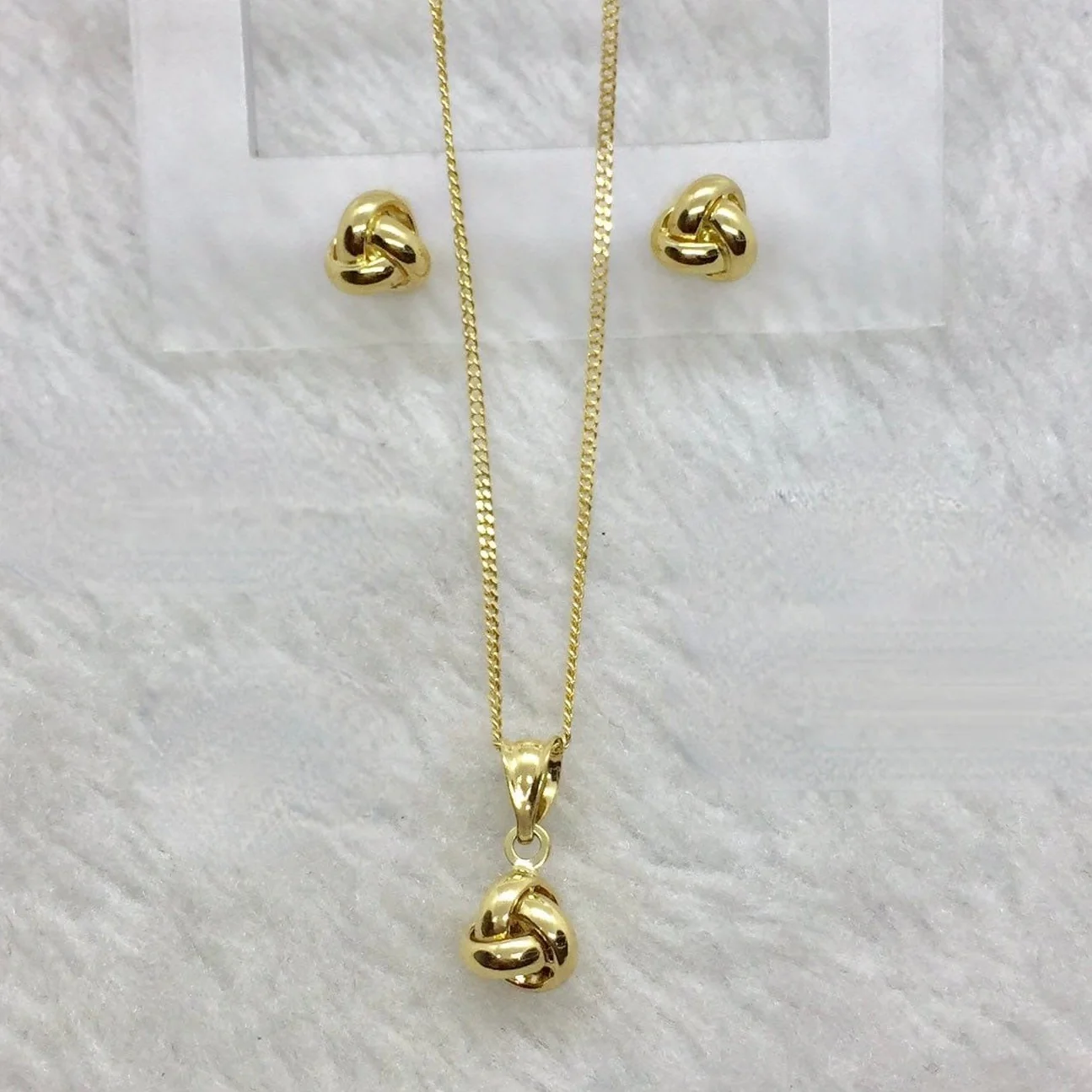 Knot Jewelry Set 18K Gold