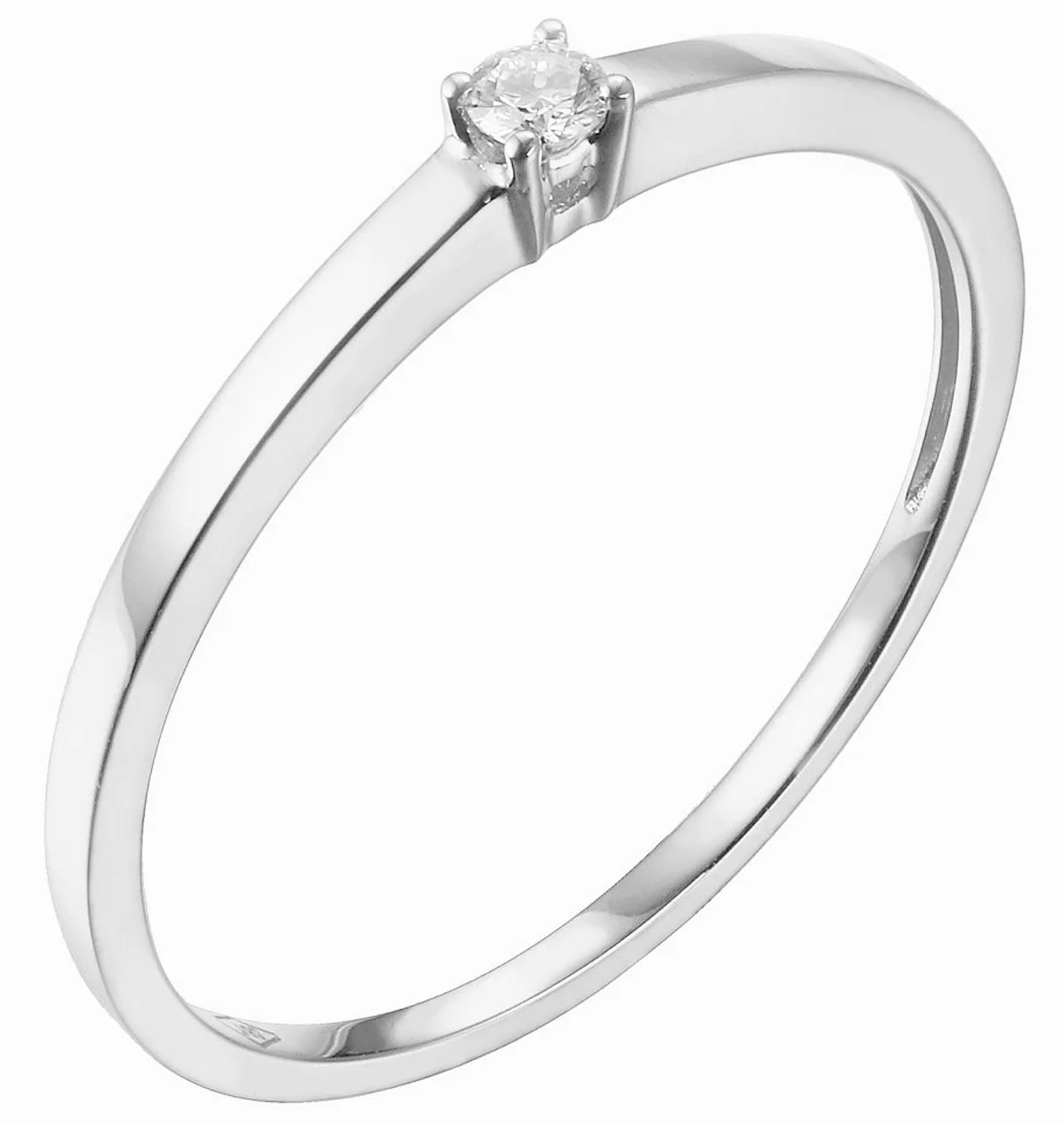 Luverne .05ct. Diamond Promise Ring / Engagement Ring 14K Gold - Image 3