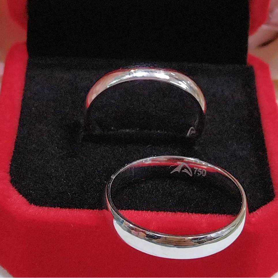 Midas 18K White Gold Wedding Rings