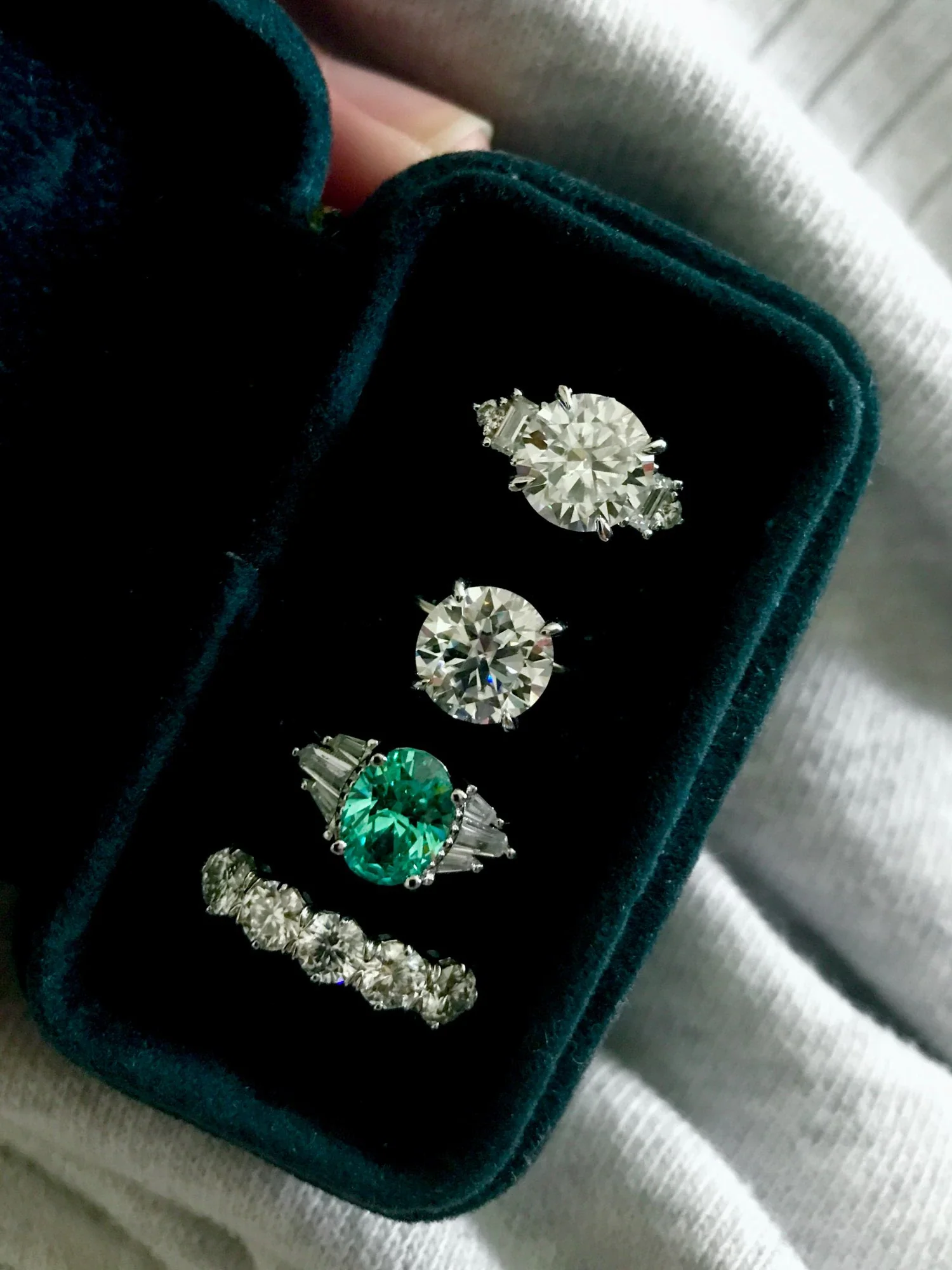 Mint Sapphire Paraiba Tourmaline Engagement/Women's Ring 925 Silver - Image 10