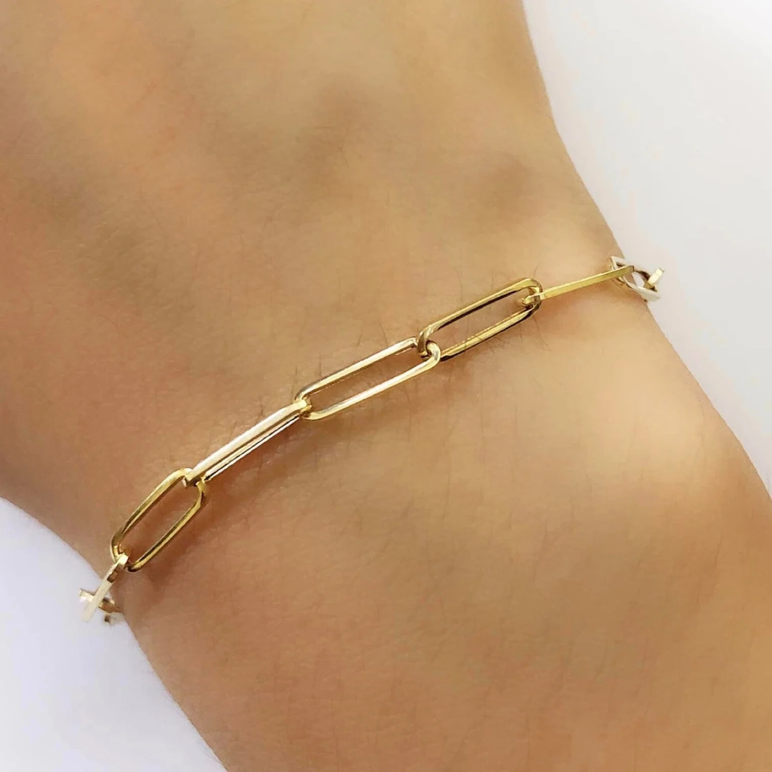 Paperclip Bracelet 18K Gold - Image 2