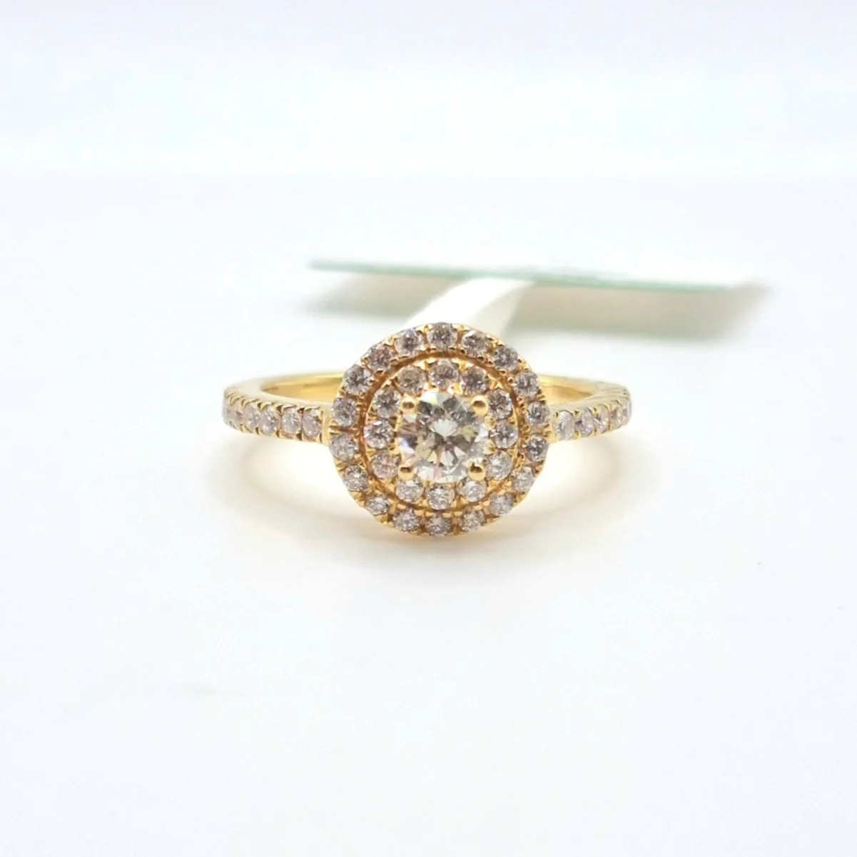 1.2 CT Round Double Halo Engagement Ring/ Women’s Ring