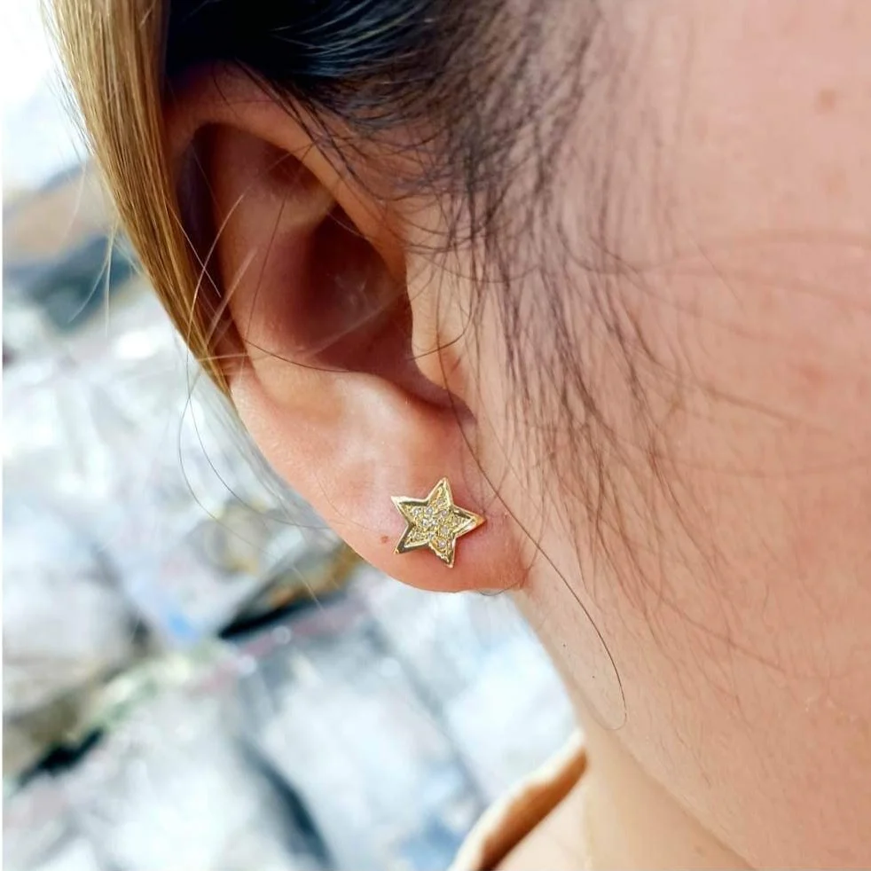 Star Diamond Earrings - Image 2