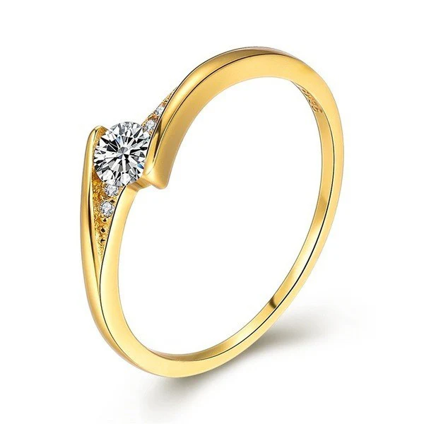 Tessa 9K Gold Engagement Ring - Image 2