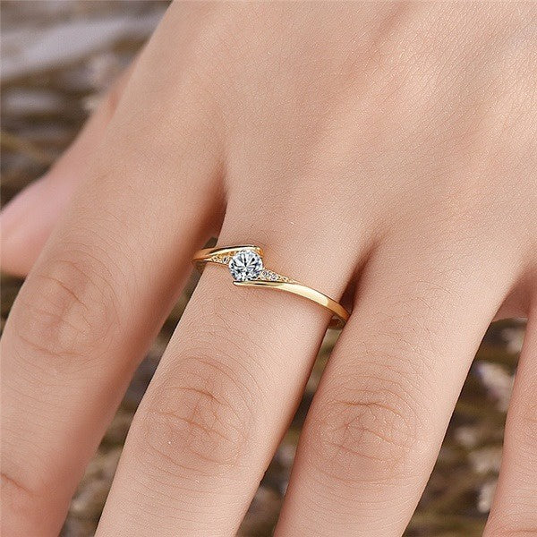 Tessa 9K Gold Engagement Ring - Image 4