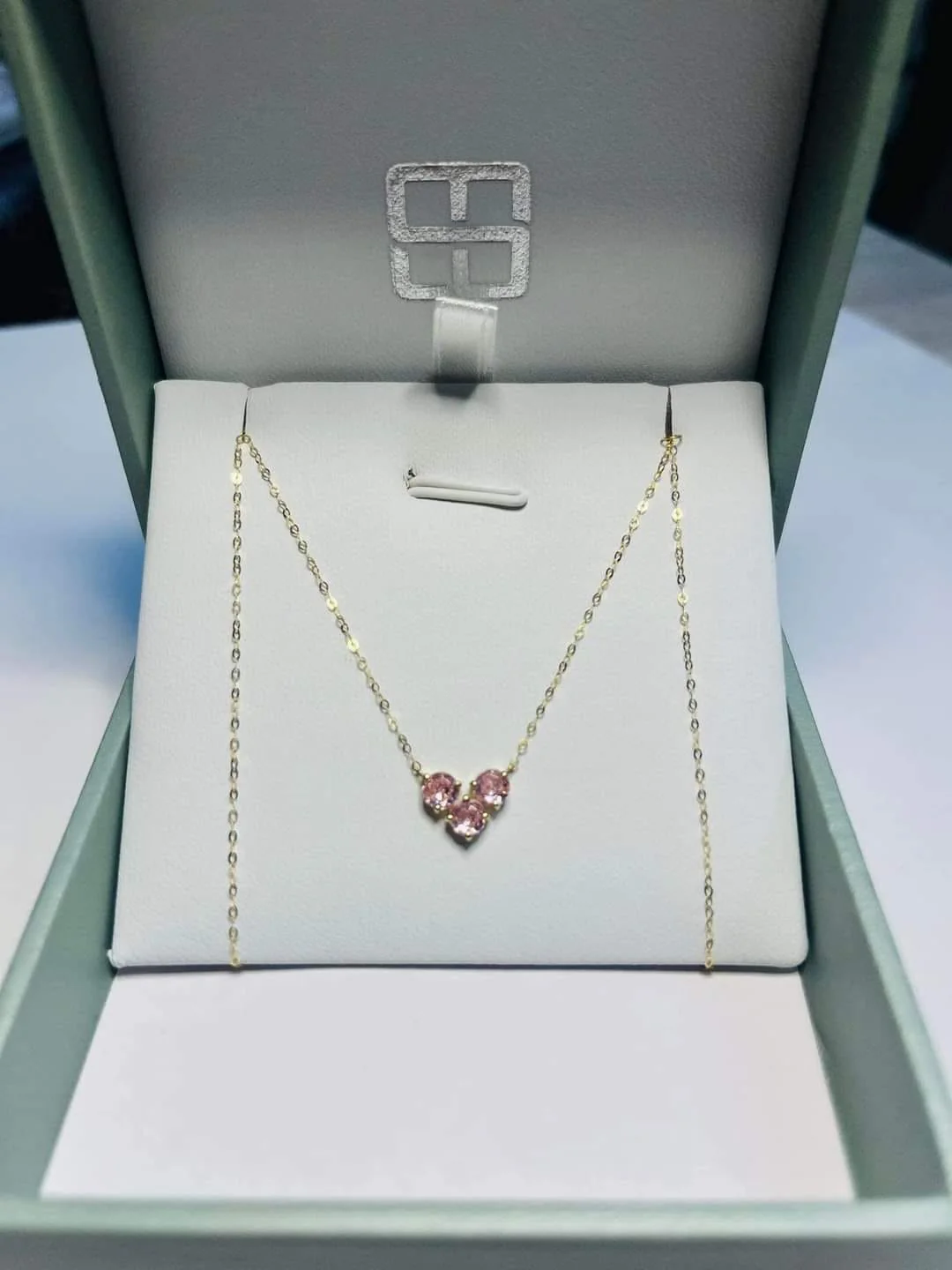 Triple Birthstone Necklace 18K - January to December - Image 12
