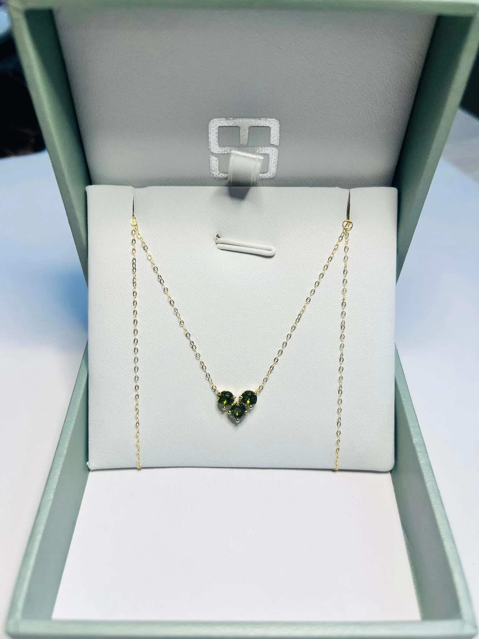 Triple Birthstone Necklace 18K - January to December - Image 13
