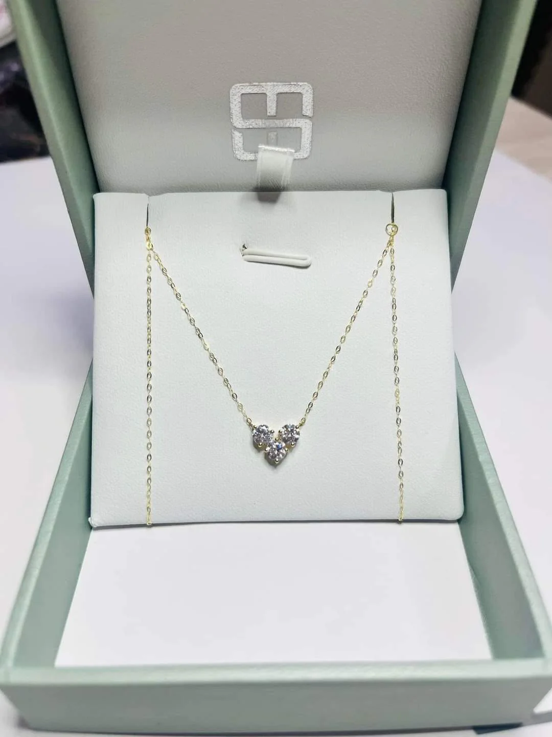 Triple Birthstone Necklace 18K - January to December - Image 8