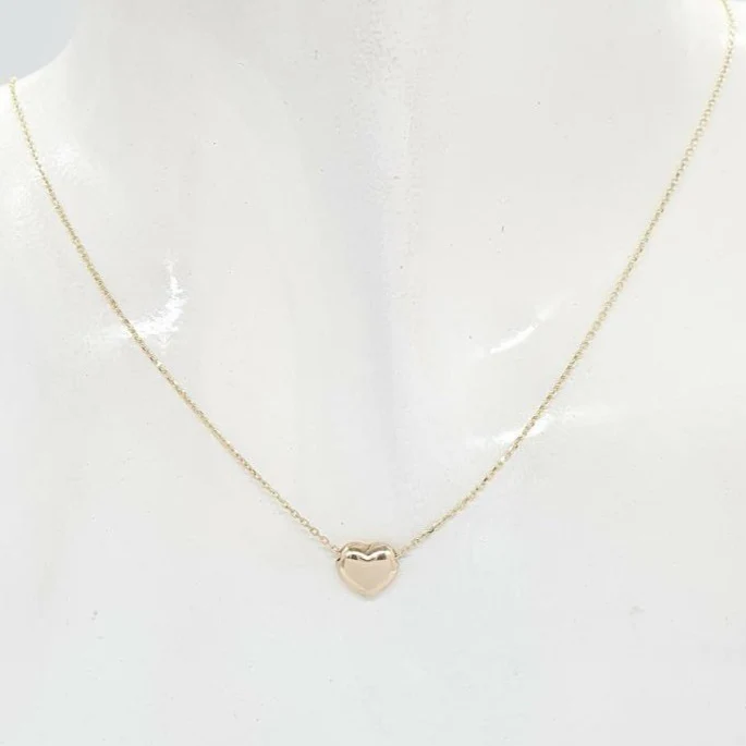 Exquisite Heart Necklace 18K Gold